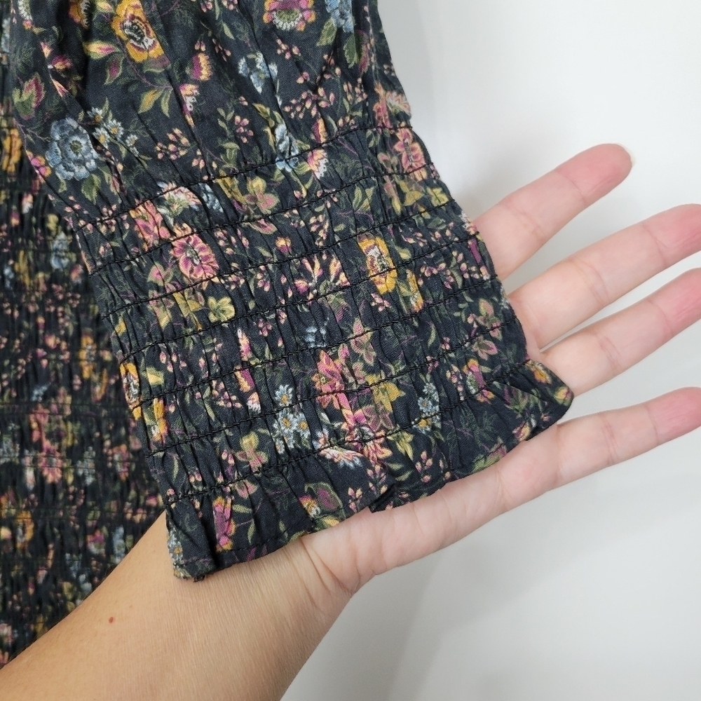 NWT Veronica Beard Farha Floral Smocked Ruffled Minidress Size 12 - Picture 8 of 15